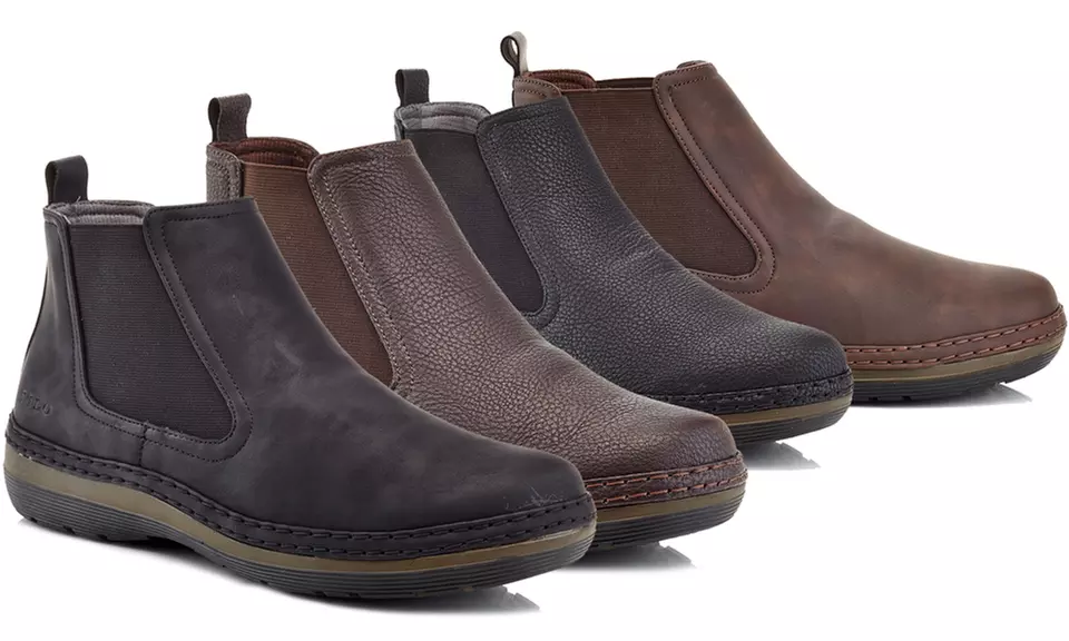 Solo Men's Pull-on Elastic Casual Comfort Boots - Primary Image