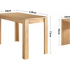 Image 8: Chipboard Three Pieces Dining Set with Table and Two Benches 