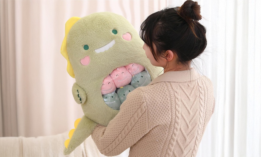 Image 21: Cute Cartoon Plush Stuffed Back Cushion
