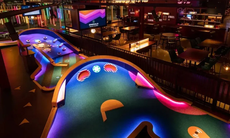 Image 1: Upscale, Tech-Infused Mini Golf for 2 or 4 - Tax Included