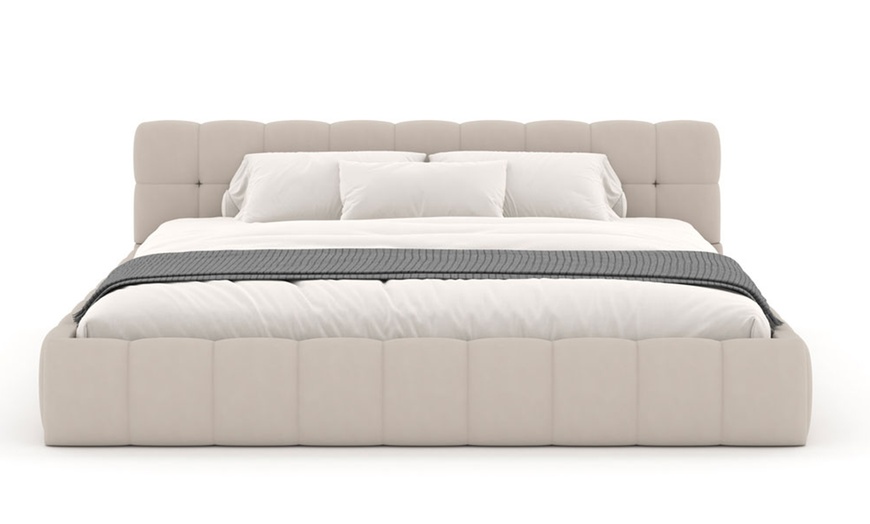 Image 4: Lit nuage "Princeton" en velours, de la marque Kocoon