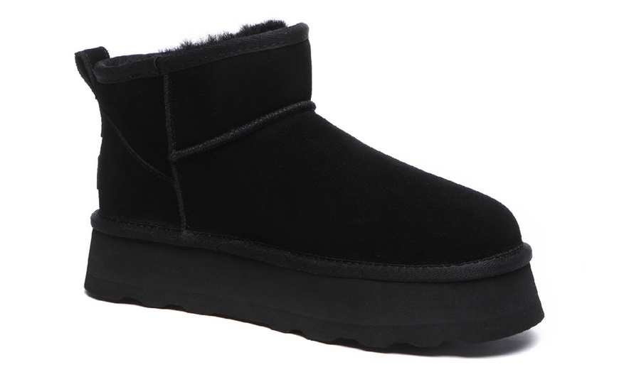 Image 9: Thick Bottom Mini Classic UGG