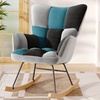 Image 4: Living And Home Tufted Rocking Chair in Assorted Colours