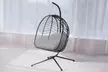 Swinging Rattan-Effect Egg Chair - Second Medium