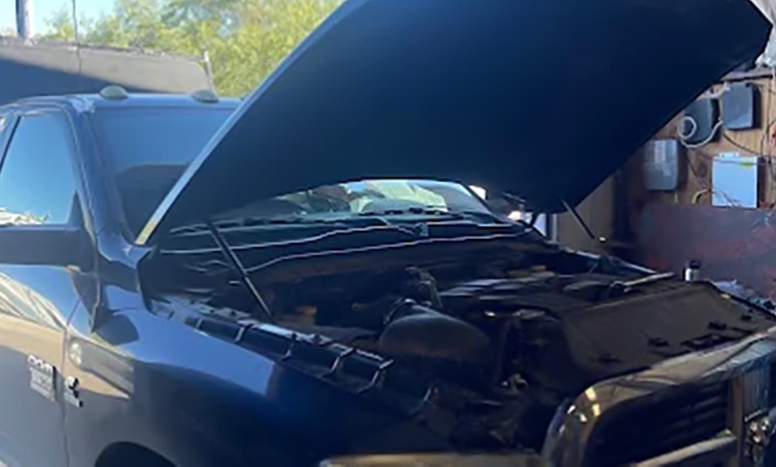 Image 2: One or Three Synthetic blend Oil Change with Filter Replacement