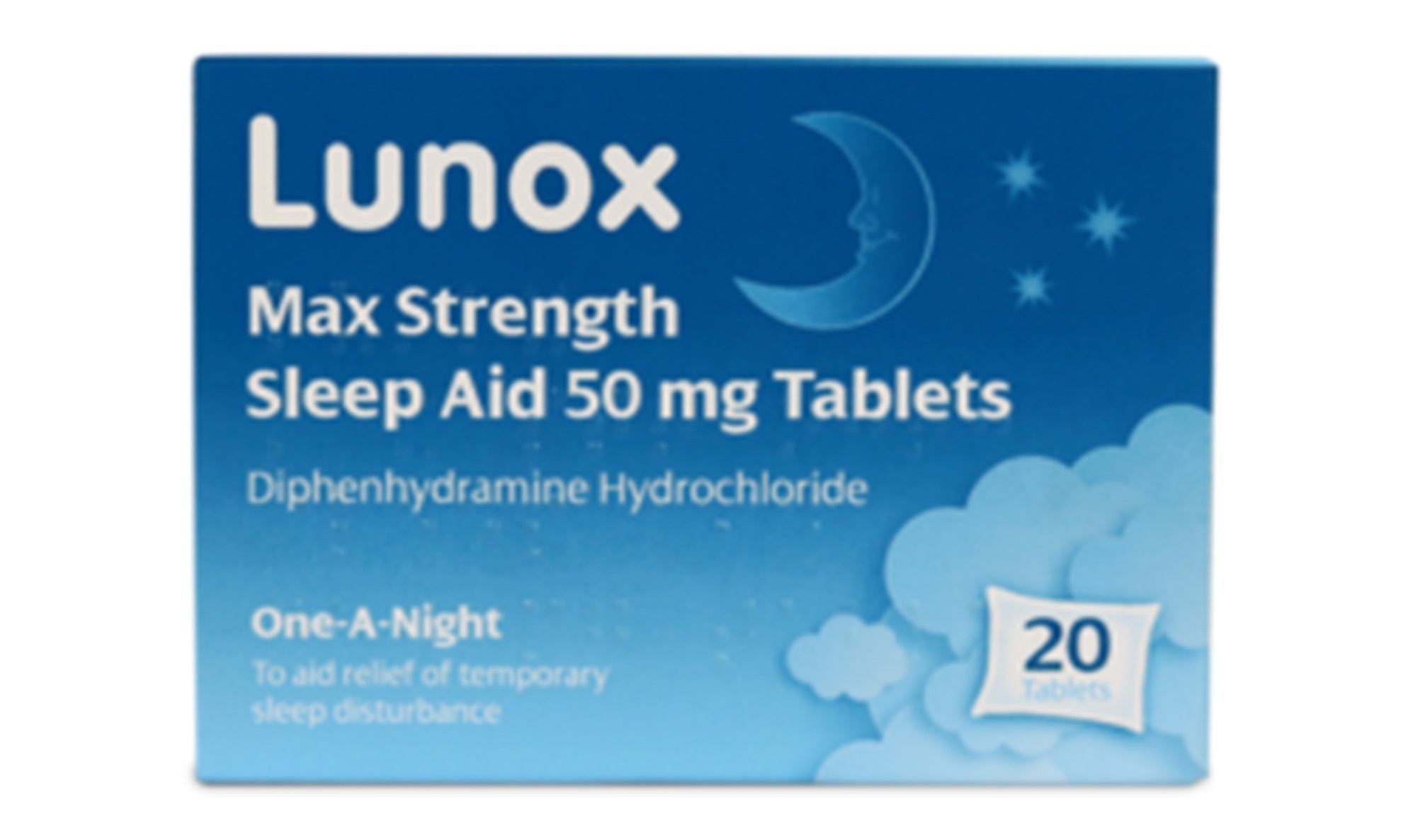 Lunox One a Night 50mg Sleep Aid - 20 Tablets