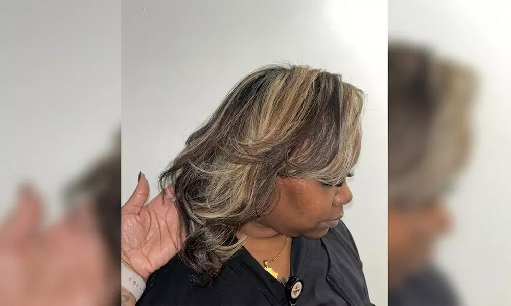 Haircut, Condition & Blowdry +Single Process, Full Highlights or More