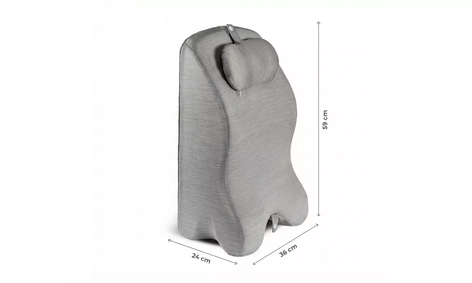 Ergonomisch kussen van traagschuim om te zitten of liggen