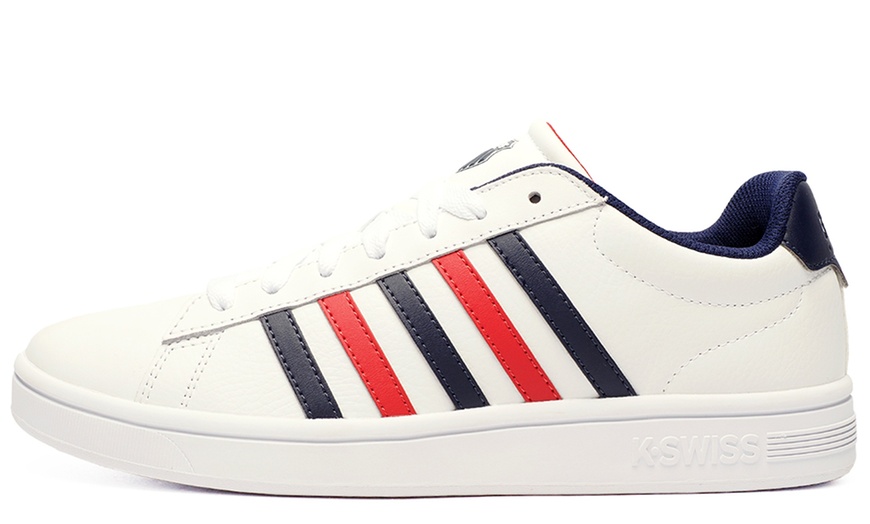 Image 2: K-Swiss Court Tiebreak II Men's Leather Trainers 
