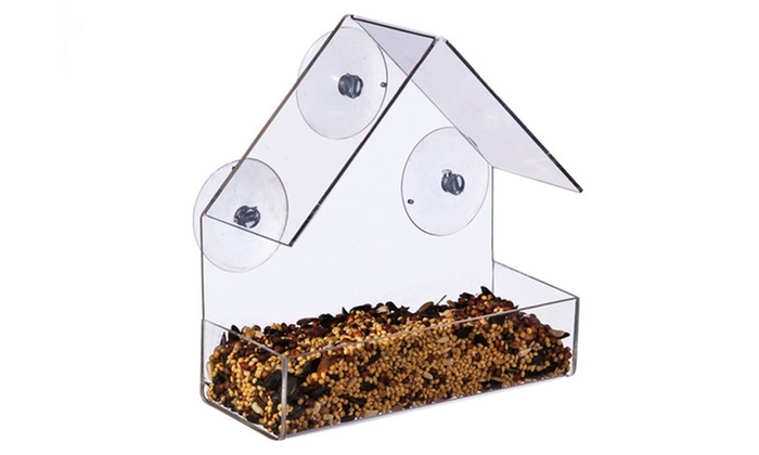 Acrylic Cottage Bird Feeder Groupon