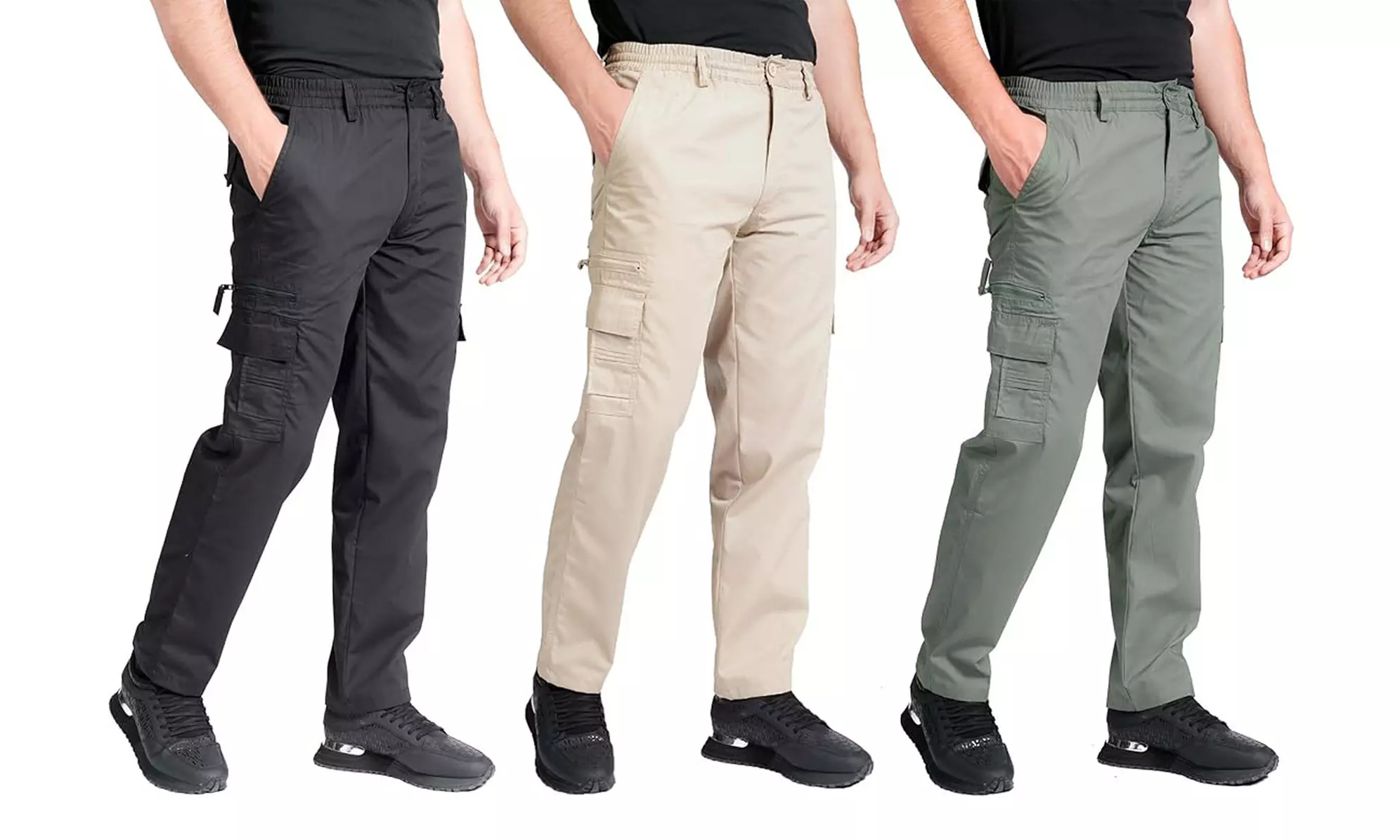 Men’s Cargo Combat Trousers with Multi Pockets