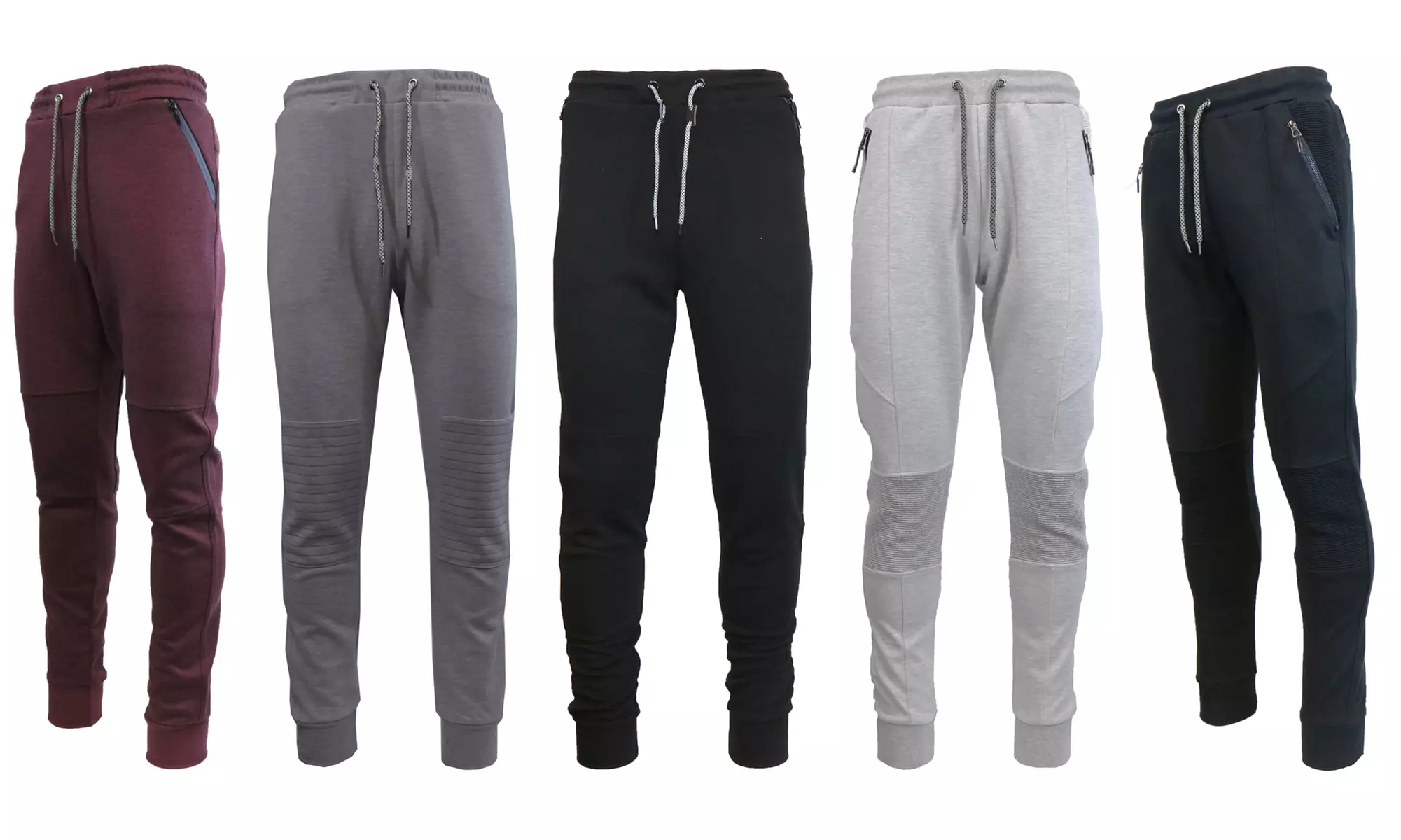 Galaxy By Harvic Men's Marled Tech Fleece Joggers - Primary Image