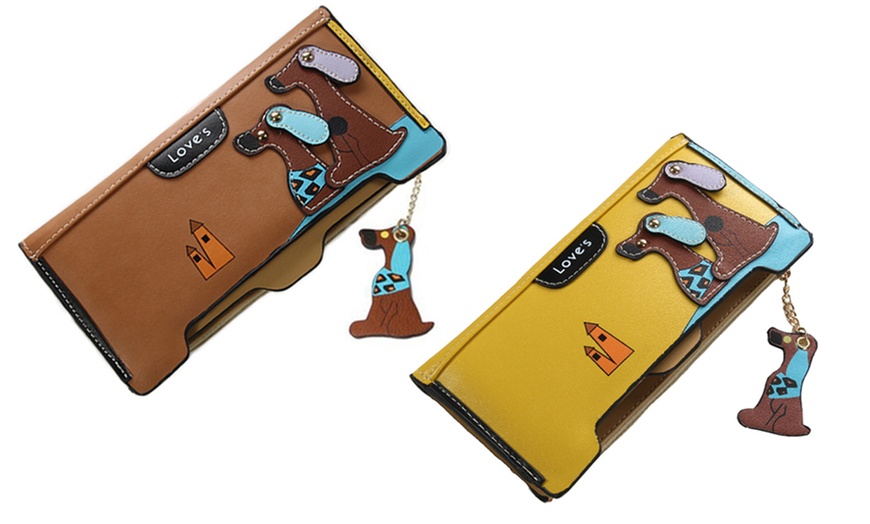 Image 20: Women's 3D Dog Wallet