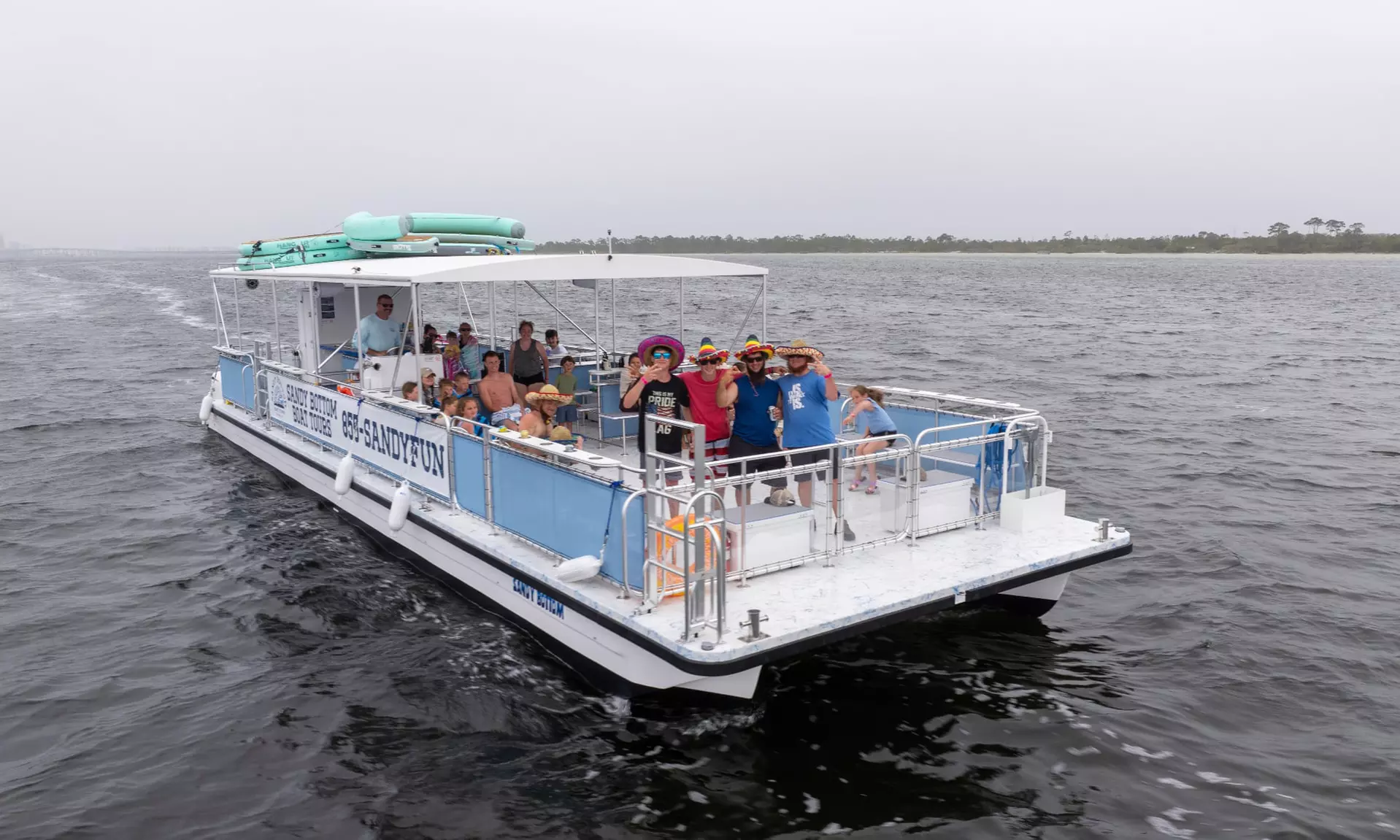 Join Crab Island Excursion, Sunset Dolphin Tour, or Fireworks Cruise