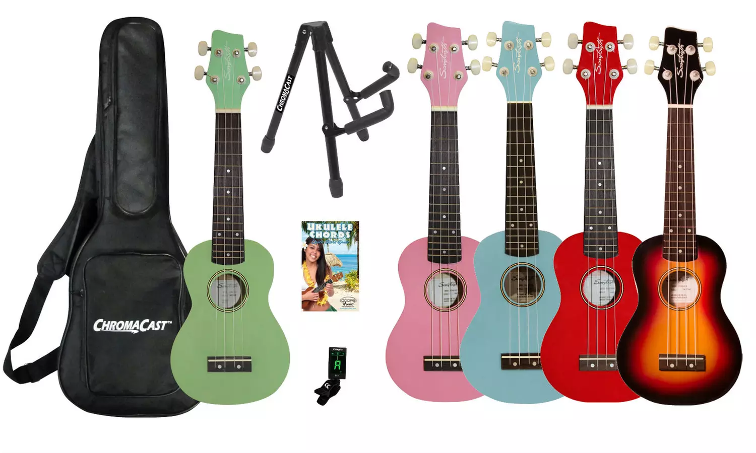 Sawtooth Basswood Ukulele Starter Bundle - Primary Image