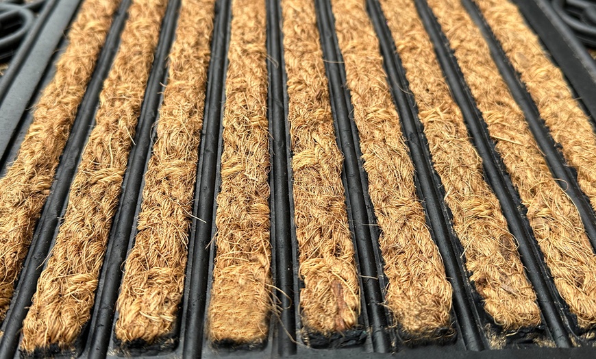 Image 3: Coir and Rubber Backed Non-Slip Outdoor Doormat