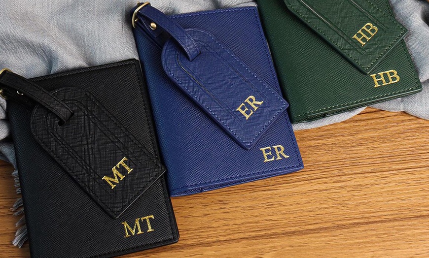 Image 8: 1 oder 2 personalisierbare Gepäckanhänger mit Etui