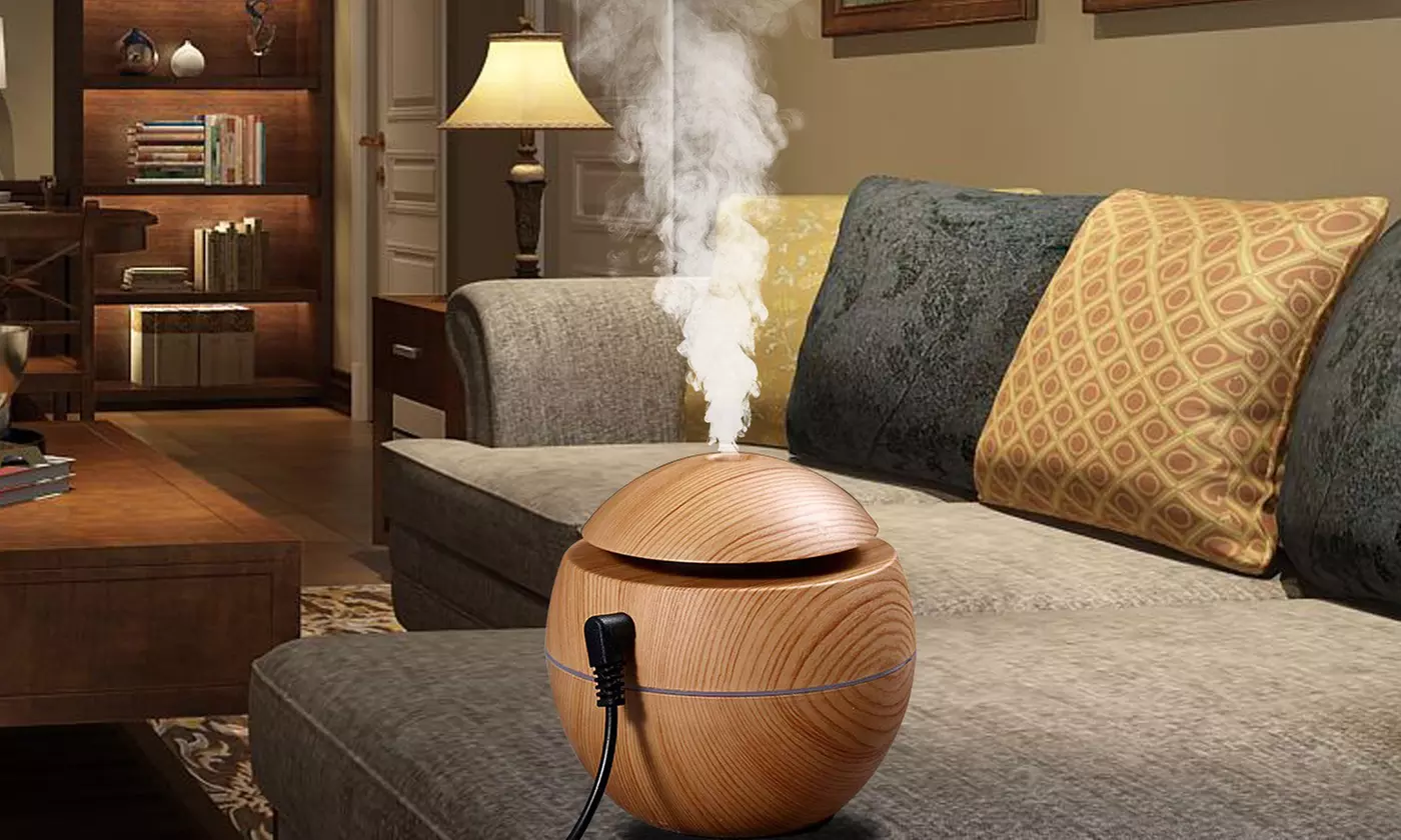 LED Ultrasonic Humidifier Essential Oil Diffuser Aromatherapy Fresh Air 130ml