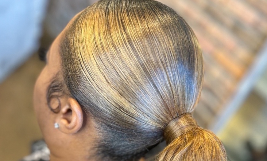 Image 1: Get a Sleek Ponytail or Quick Weave at Raevans Beauty Bar