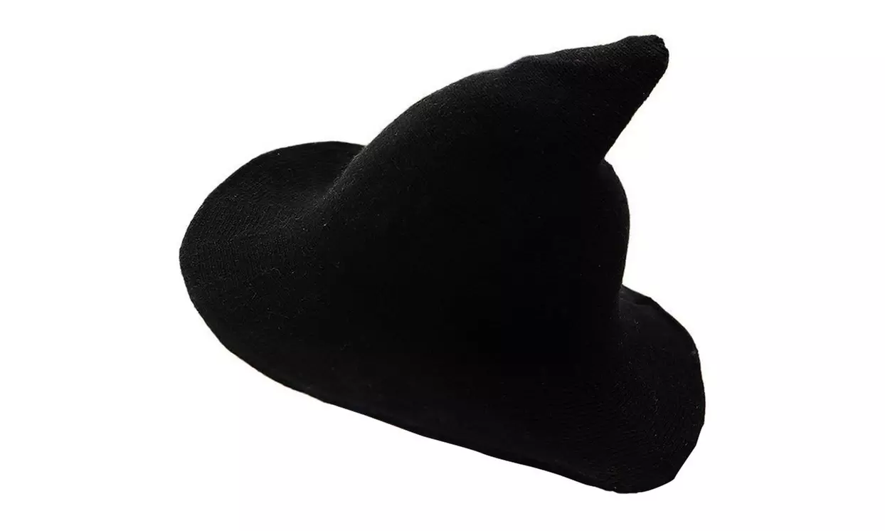 Women Winter Warm Knitted Wool Witch Hat Cap