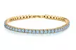 Blue Topaz Tennis Bracelets in 18K Gold - Second Medium
