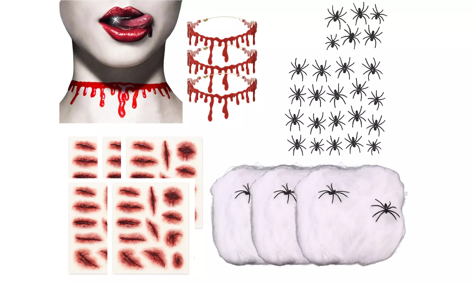 51 Pieces of Ultimate Halloween Horror Bundle with Spooky Accessories - Primary Image