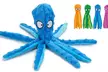 Dog Squeaky Toys Octopus No Stuffing Crinkle Plush Interactive Dog Toys - Second Medium
