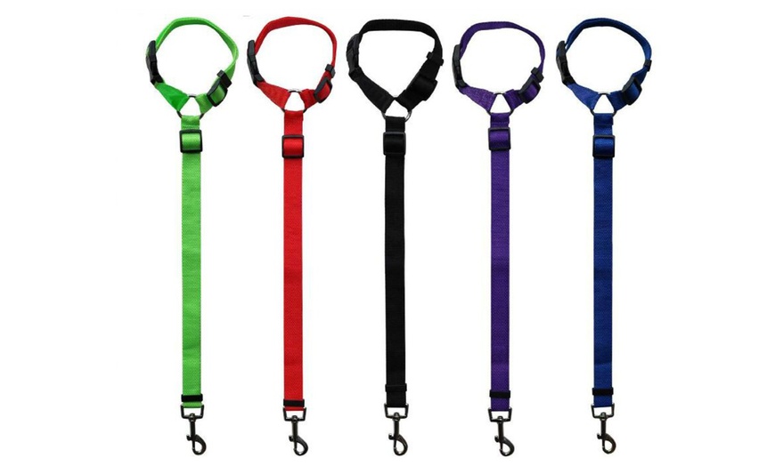 Image 2: Adjustable Pet Dog Cat Safety Leads Car Vehicle Seat Belt Harness Seatbelt