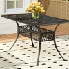 Image 9: Garden Outdoor Cast Aluminum Vintage Bistro Table 