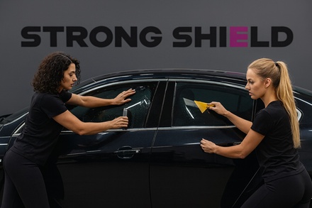 top CERAMIC WINDOW tinting for 7 windows for sedan car - Strong Shield