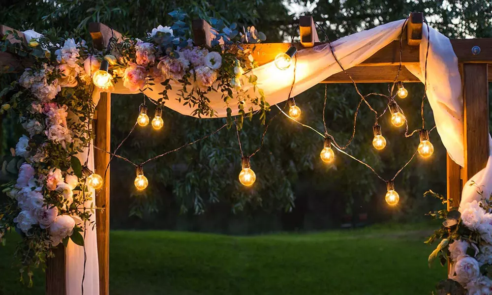 Solar-Lichterkette mit 20 LED-Leuchten