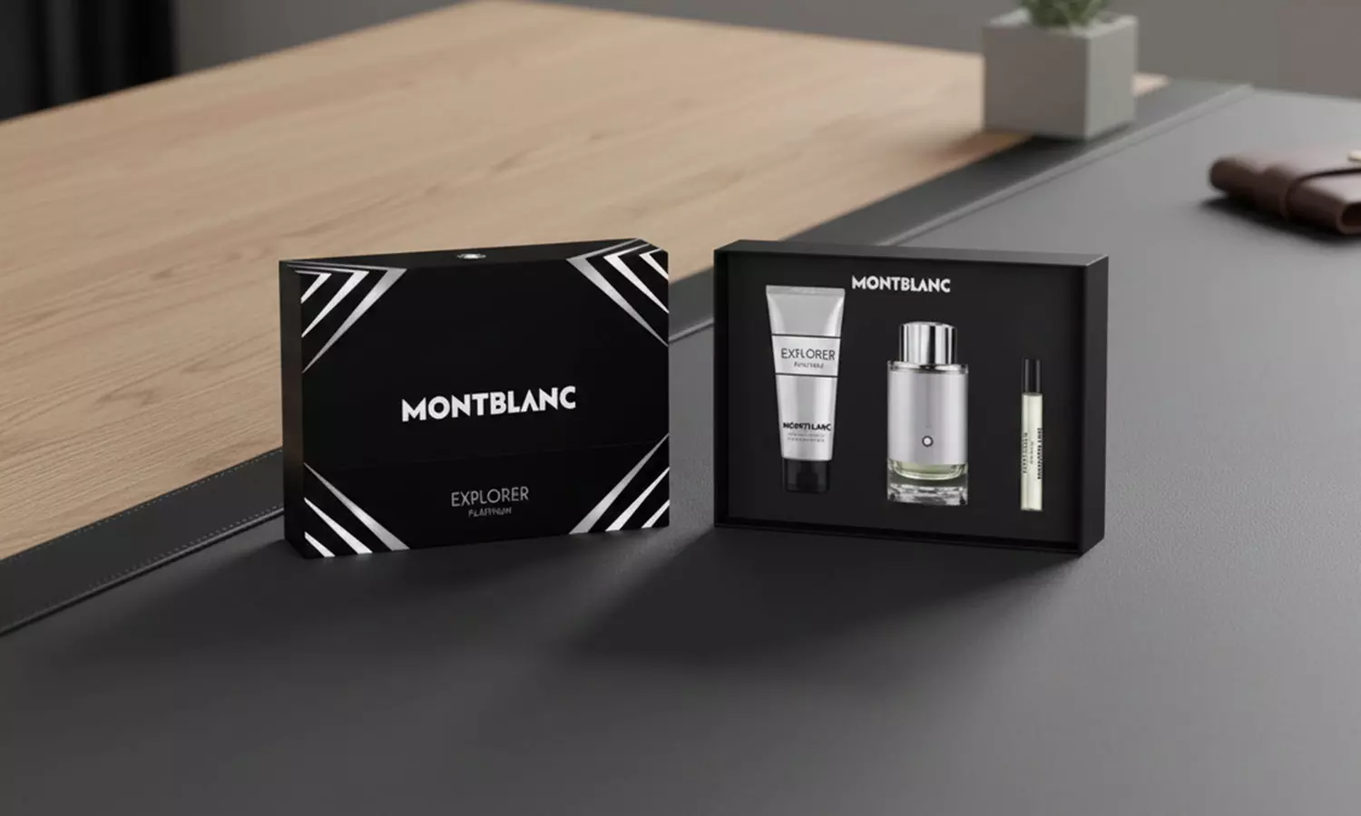 MontBlanc Explorer Platinum 3 Piece Eau de Parfum Gift Set for Men