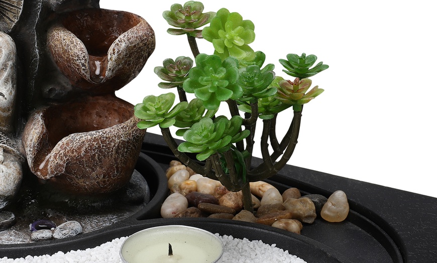 Image 4: Zen Buddha Tabletop Fountain