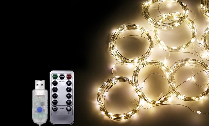 Image 2: 200 LED String Light with Remote