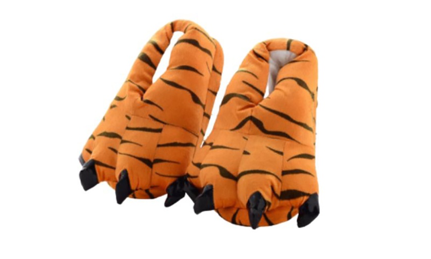 Image 2: Animal Paw Slippers