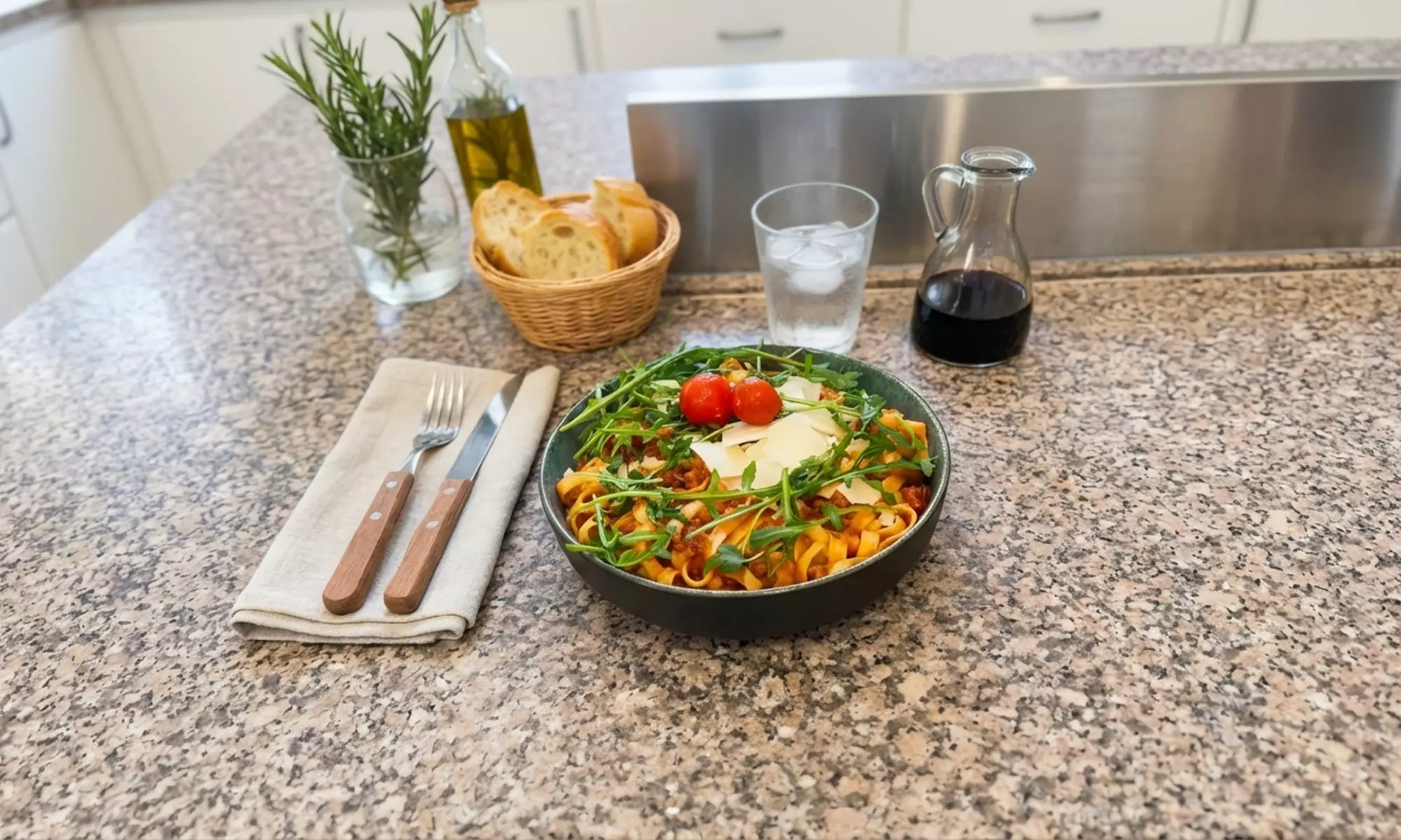 Festin italien au bord de l'eau à La Vita Attiva