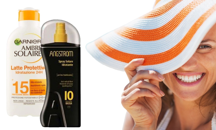 Image 1: Latte solare Garnier e Angstrom
