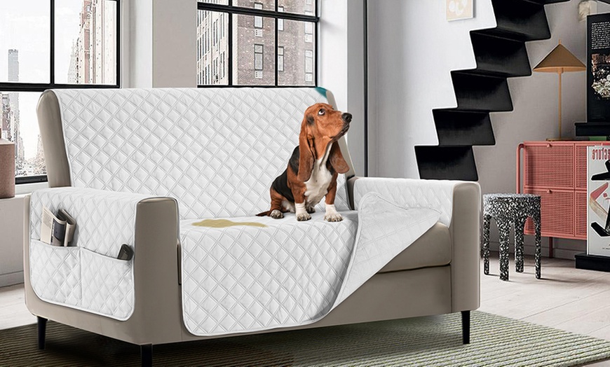 Image 5: Waterdichte, vlekbestendige en gewatteerde bankhoes