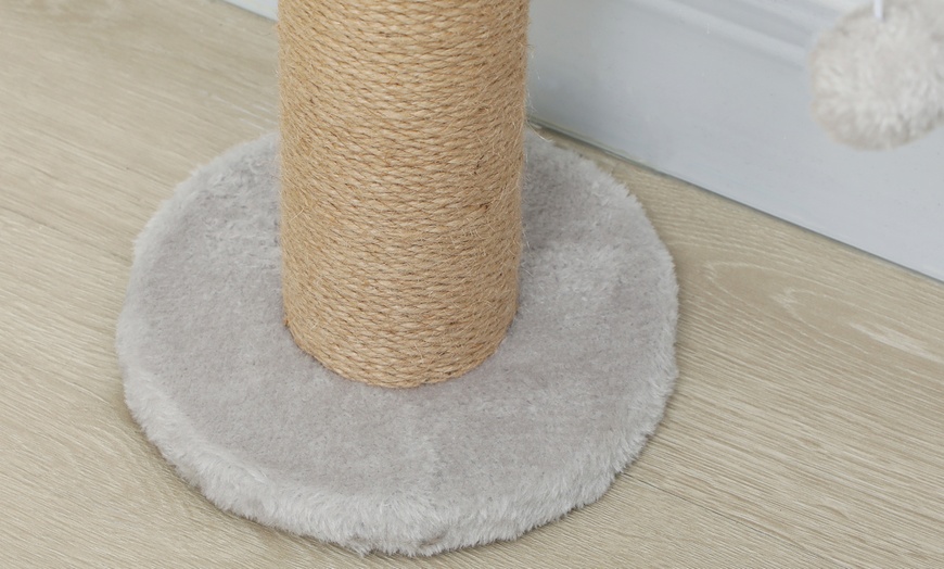 Image 3: Pawhut Wall-Mounted Cat Shelves with Four Climbing Platforms