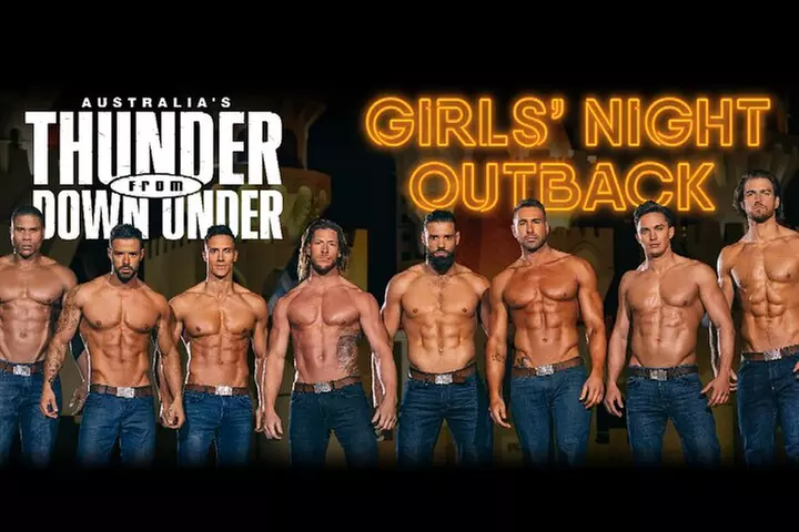 Australias Thunder From Down Under : Get Lucky 2023 World Tour on 06/24/23 at 08:00 PM  - Primary Image
