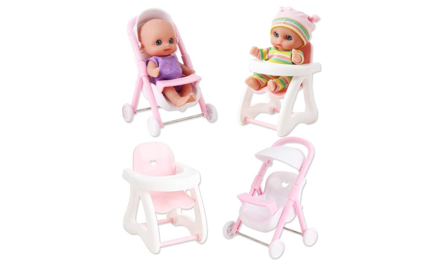 Image 5: Miniature Baby Doll Playset