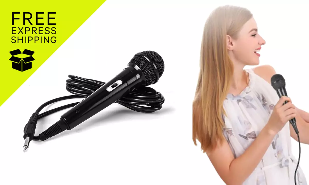 6.5mm Jack Dynamic Microphone: One-Piece with Up To 66% Off - Primary Image