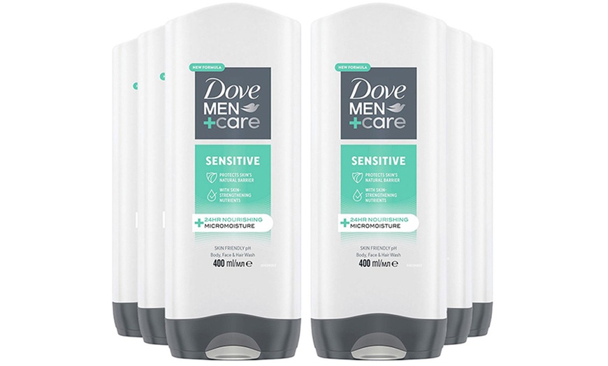 Image 2: Dove Men+Care 3-in-1 Body, Face and Hair Wash Hydrating Sensitive
