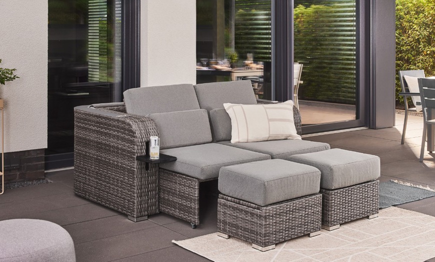 Image 2: Chaise longue Holby tipo cabina da spiaggia Home Deluxe