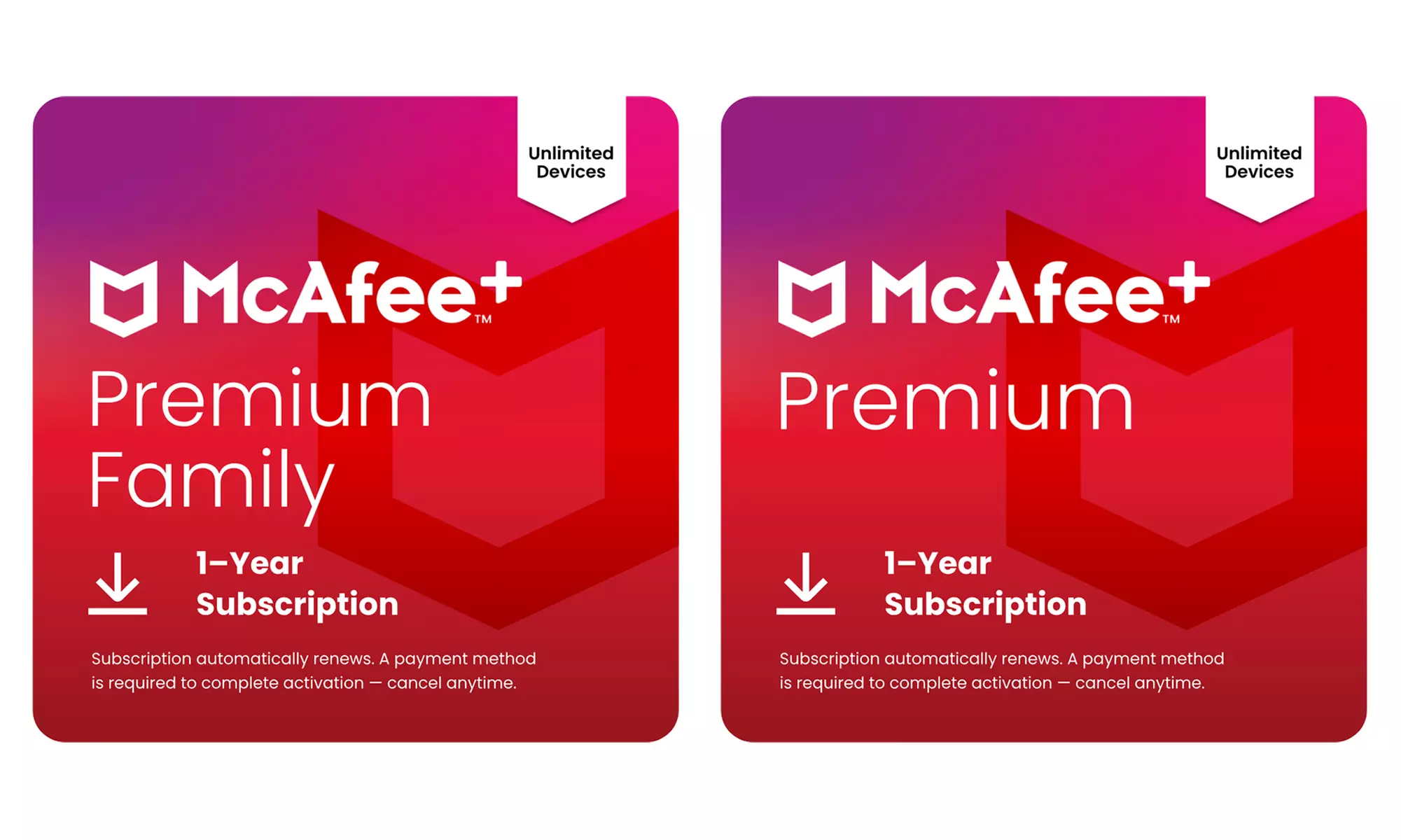 Licencia de 1 año para McAfee Premium Plus Individual o Family