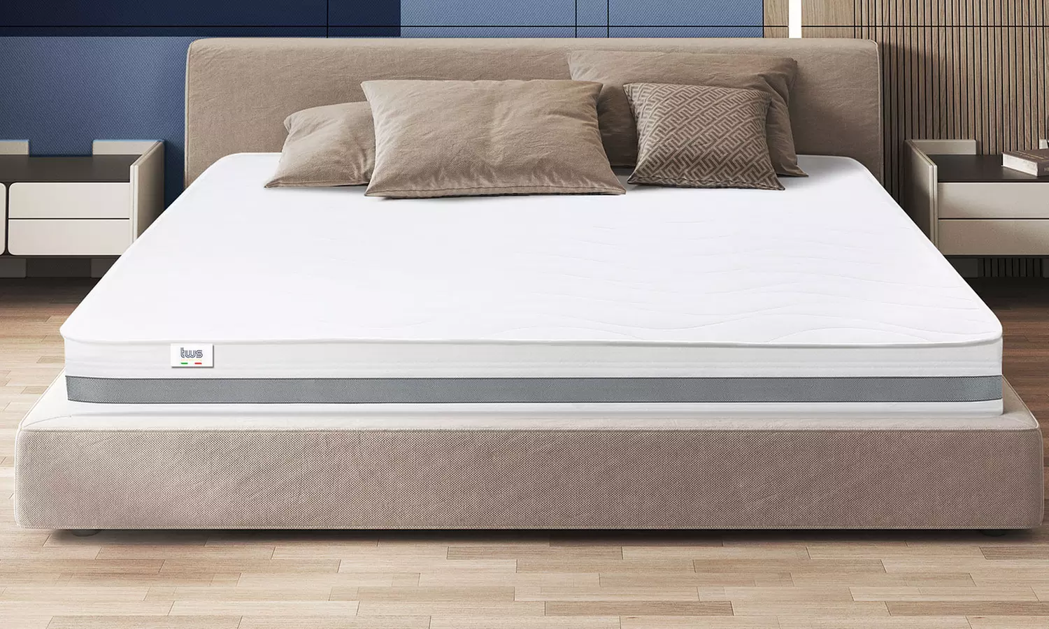 Materasso ortopedico in memory antibatterico The White Stone