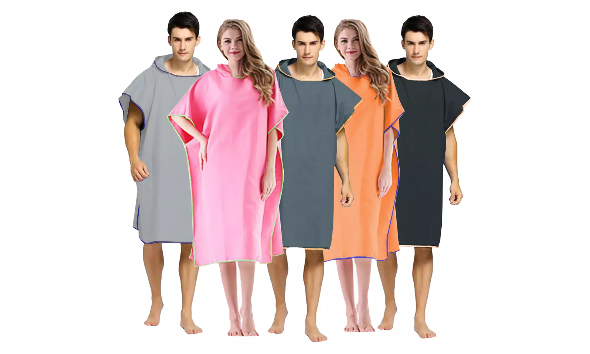 Blu Apparel Mikrofaser Bademantel / Strandponcho zum Wechseln in Farbe nach Wahl - Primary Image