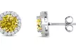Sterling Silver 3.00 CTTW Cubic Zirconia Halo Studs - Second Medium
