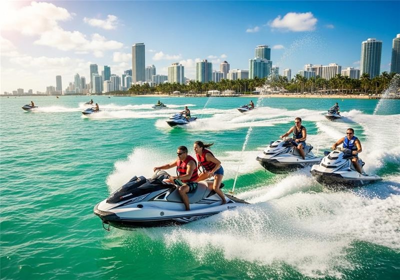 One-Hour Jet Ski Rental for Your Crew of Up to 4 in Miami Waters