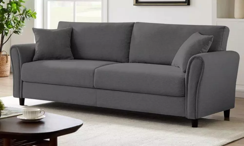 Divano in tessuto da 4 posti Marlene